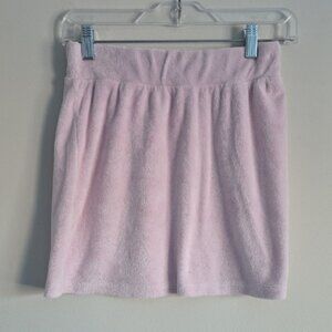 ARITZIA | Wilfred Terry cloth Skirt Pink Sz S